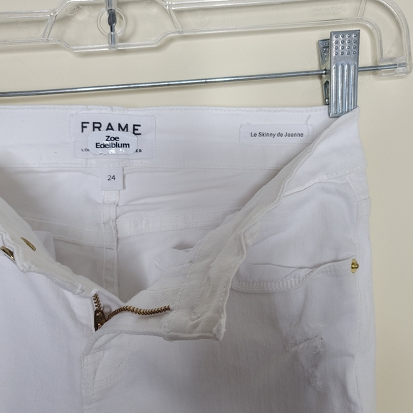 Frame Le Skinny de jeanne Distressed Jeans sz24 - Picture 12 of 15